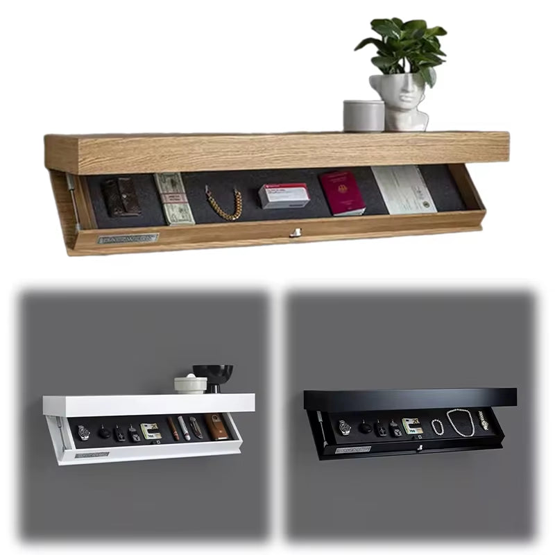 Magicflap Designer Shelf with Secret Compartment Concealed Floating Shelf Wall-Mounted Storage Solution Hidden Furniture